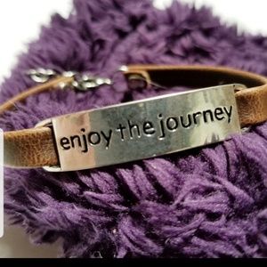 Enjoy the Journey Bracelet Vegan Leather